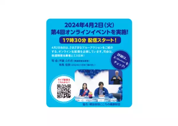 【4月2日は世界自閉症啓発デー】SNSを青く染める「Warm Blue2024キャンペーン」、アートコンテストも開催中！