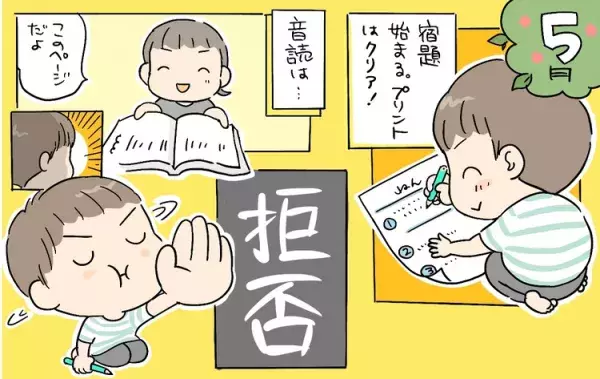 発達グレー小1次男、音読の宿題を断固拒否！親の秘策と学校との連携で変化が…の画像