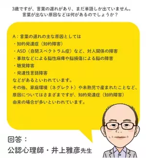 2歳、3歳の言葉の遅れの原因は？家でできる工夫など【言語発達遅滞QA】の画像