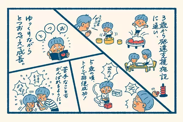 4人きょうだいでこの子だけ違う？3歳で無発語、診断、突然の病と後遺症…。知的障害の息子は特別支援学校1年生に【新連載】