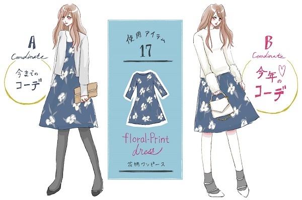 【去年モノ最旬アップデート】福袋のかぶりがちワンピ・・・大胆チェンジで褒められデート服に☆