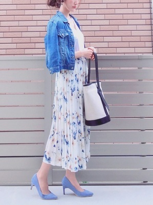 「美人だね」って言われたい。ブルーコーデできれいが叶うってウワサ♡