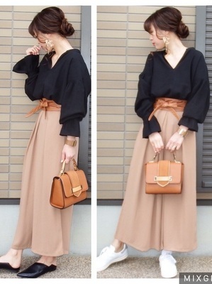 ベージュワイドが超使える！キャンパスガールのための徹底着回し6コーデ♡