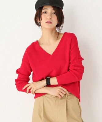 ワンポイントの「赤」で脱マンネリ♡効かせてこなれる使い方