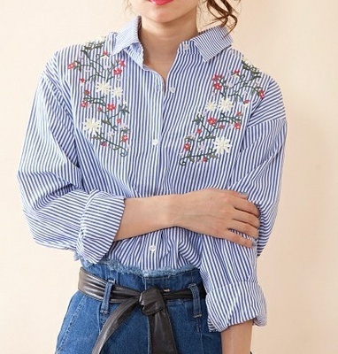 あの子よりかわいく♡差がつく「刺繍ブラウス」着こなしテク