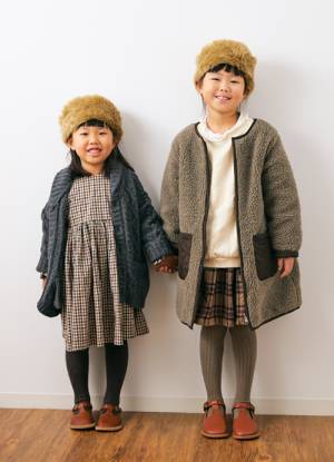 ふわふわ可愛い「ロシア帽」 お手本キッズコーデ