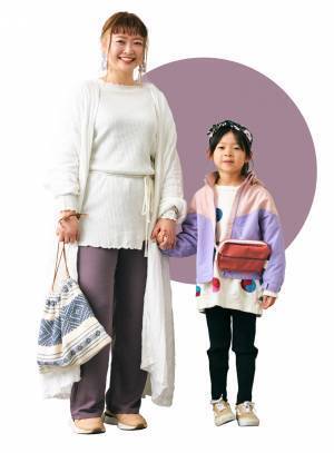 春カラーはGUで見つける！ 読者モデルが着こなす新作親子コーデ