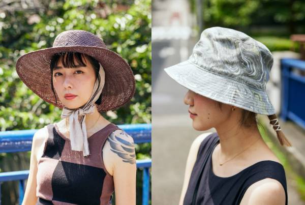 帽子をプラスして夏コーデを格上げ♪ バケットハット＆麦わら帽子