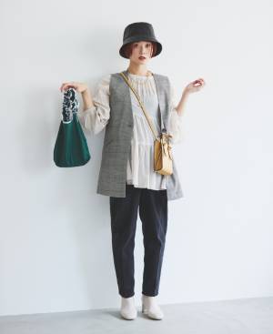 ［HugMug最新号付録］宮城 舞×GLOBAL WORK フリルバッグをチェック！