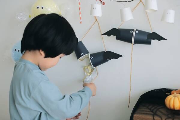 【kinakoさん 親子工作アイディア】簡単で可愛いハロウィン飾りをつくろう！