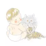 ワンオペ育児ママ・mitoのうーたろうとネコのいる生活  Vol.14 猫毛との戦い