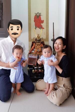 連載 モデル 武智志穂の沖縄でのんびり双子育児 Vol 9 双子の初節句 21年5月25日 ウーマンエキサイト 1 4