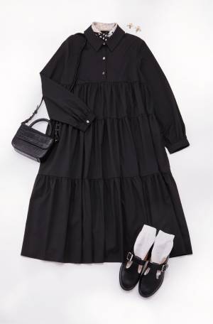 セレモニーにもデイリーにも！ リアルに使える【ブラックワンピース】の着こなし方