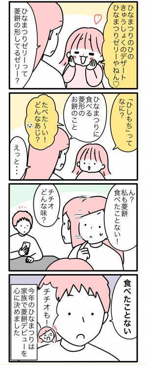 ひな祭り［4コマ連載］モチコのツッコミ育児備忘録 Vol.41