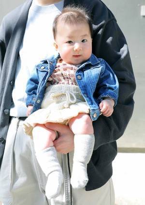 クリアメガネがおしゃれ見え！ ブルーをシェアした春のお出かけコーデ♪