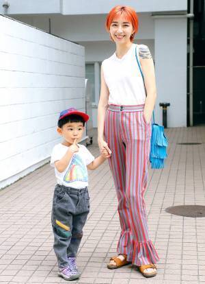 ヴィンテージTで親子コーデ！ 色柄をほどよくMIXしてバランスよく