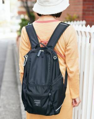 リュックをシェアしてお出かけに♪ 外遊びにぴったりのアクティブコーデ