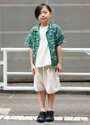 【トレンド色のグリーンが効く！】爽やかな親子リンクコーデ