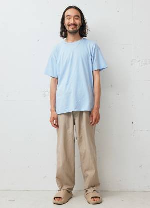 【淡トーンリンクで簡単おしゃれ見え】ブルー×ベージュで涼しげに