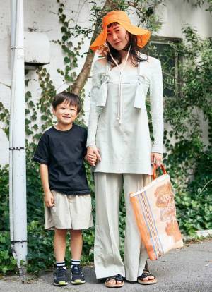 トレンドのツバ広ハットはこうかぶる！チアフルカラーをチョイスで今どきコーデ完成♡