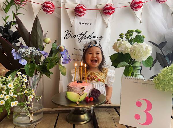 3歳誕生日パーティー！フォトスペースに使えるおすすめアイテム。