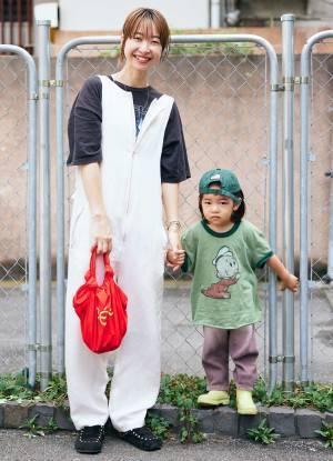 親子リンクはやっぱりZARAが使える！古着MIXのおしゃれな公園コーデ