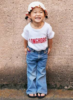 古着MIXのキッズコーデがおしゃれ！ Tシャツ×デニムコーデを一気に格上げ♪