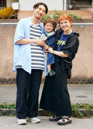 最旬デニムリンクコーデ！パパとキッズはボーダー柄もお揃いに♡