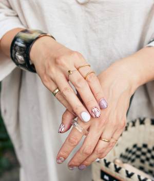 透かし編みハットはこうかぶる！ 親子で古着デニムをシェアしておしゃれ度爆上げ♪