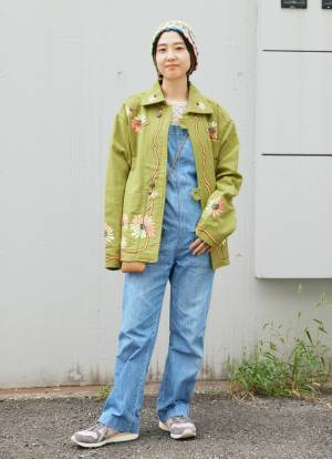 おしゃれ親子のデニムリンクコーデ！クロシェ編み＆フラワー刺しゅう合わせがめっちゃ可愛い♡