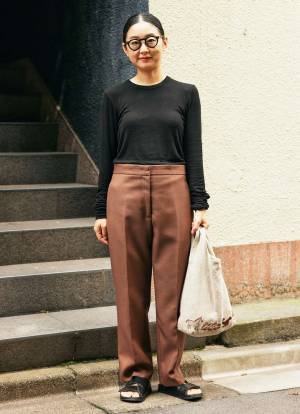 失敗しないカラーリンクコーデ♪ブラック×ブラウンでグッと秋らしく！