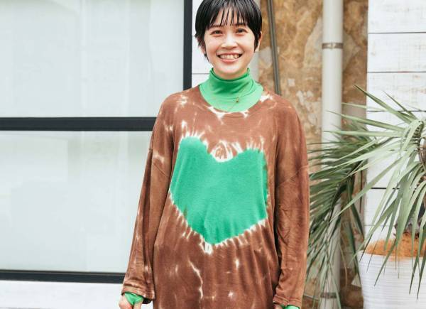 大人が着てもめっちゃ可愛い！ハートモチーフのタイダイ柄ロンT♡