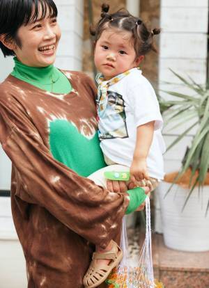 大人が着てもめっちゃ可愛い！ハートモチーフのタイダイ柄ロンT♡