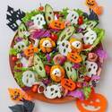 【ハロウィンレシピ】ハロウィンカボチャとおばけの贅沢サラダ
