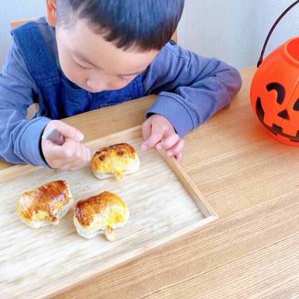 子供と一緒に作る！市販のパイシートで簡単ハロウィンパイレシピ☆