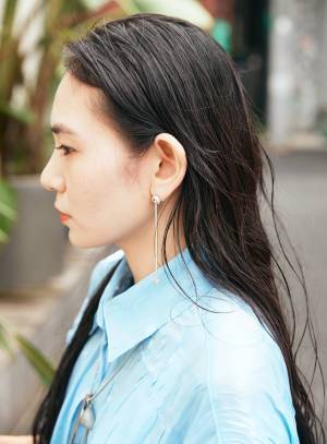 おしゃれ親子のカラーリンクコーデ！ブルー×ブラックでクールに♡