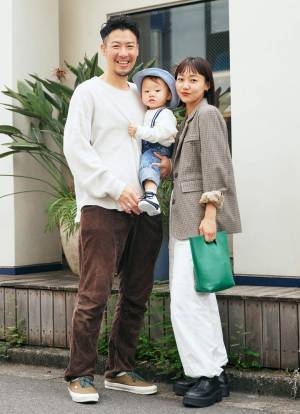 【毎日更新！ファミリーSNAP】ホワイト×ブラウンの爽やか秋コーデ