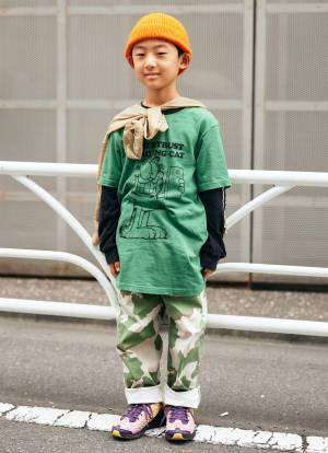 おしゃれ親子のミリタリーコーデ！ワークパンツ×レースならママでもトライしやすい♡