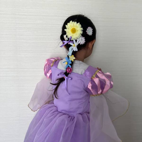 100均で作れる！￼可愛いラプンツェルのプリンセスヘアアレンジ♡