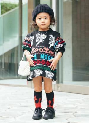 可愛すぎるマタニティコーデ♡ ニットの柄ワンピでおしゃれ度爆上げ！