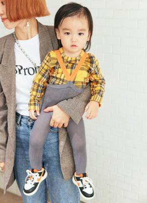 『ザラ』のジャケットが大活躍！チェック柄リンクで仲良し度アップ♪