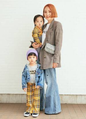 『ザラ』のジャケットが大活躍！チェック柄リンクで仲良し度アップ♪