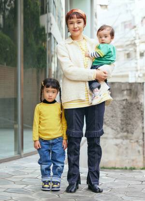 デニムコーデをワンランクアップ♡ おしゃれ親子の古着MIXスタイル！