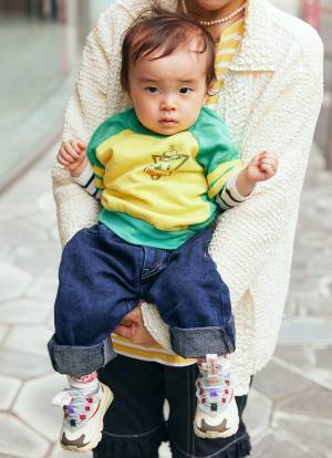 デニムコーデをワンランクアップ♡ おしゃれ親子の古着MIXスタイル！