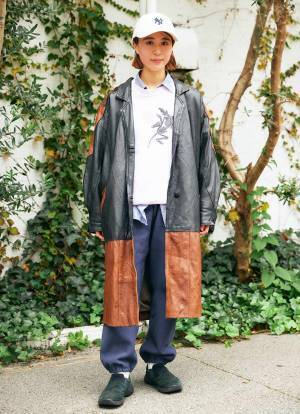 古着MIXのおしゃれなファミリーコーデ！冬は断然ポップなカラーが気分♪