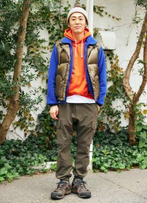 古着MIXのおしゃれなファミリーコーデ！冬は断然ポップなカラーが気分♪