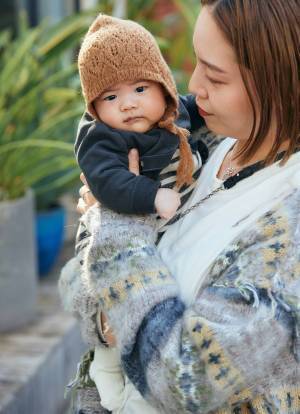 冬はやっぱりモヘアニットが着たい♡ 親子であったかリンクコーデ