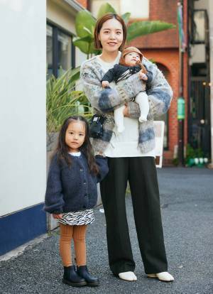 冬はやっぱりモヘアニットが着たい♡ 親子であったかリンクコーデ