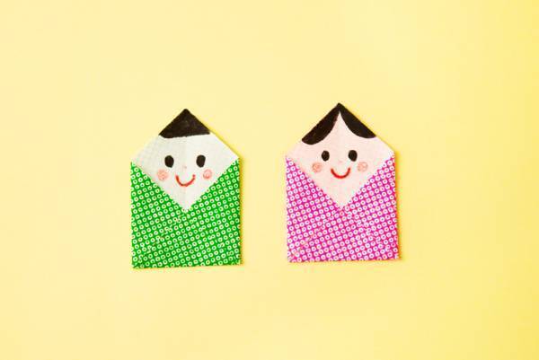 【子どもの年齢別】 折り紙でつくる、ポップでキュートな＜おひなさま＞