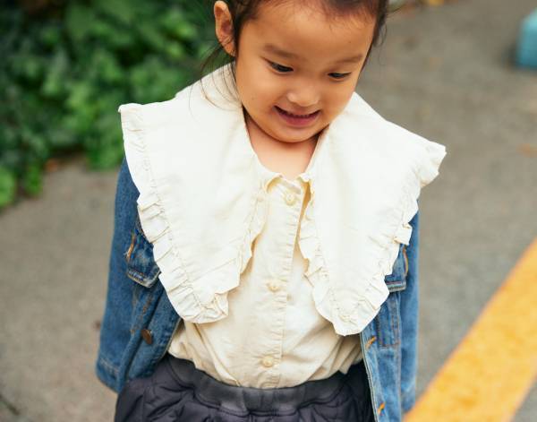 親子リンクのまさにお手本♡ デニムジャケット×ブーツが今っぽい！ | HugMug